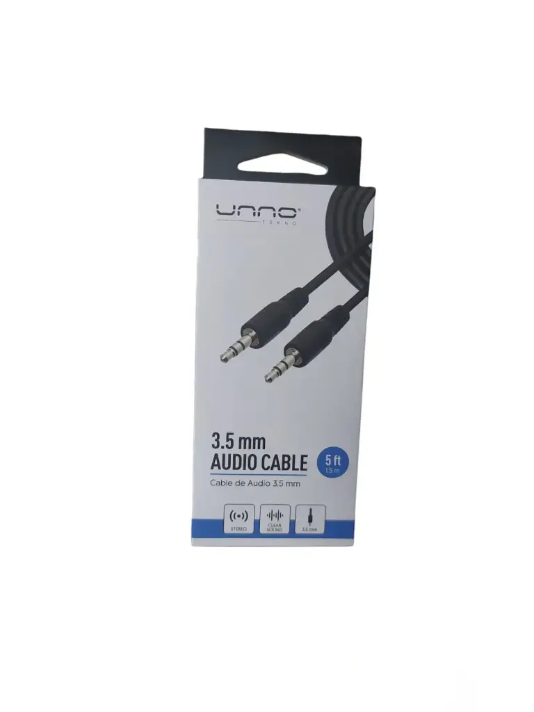 CABLE UNNO DE AUDIO 3.5MM 5FT