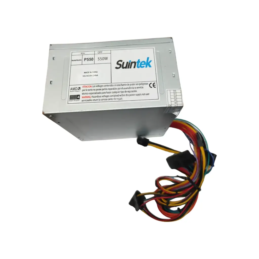 FUENTE DE PODER SUINTEK 550W 20+4