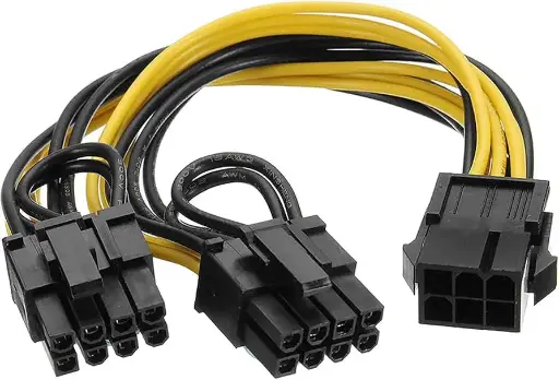 [PCIE 2-8] CABLE DE ALIMENTACION DE 6 PINES A 2 PINES A 8 PINES